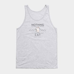 A girl and her cat Tank Top